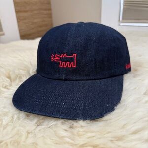 Uniqlo x Keith Haring Baseball Cap Denim One Size Fits All